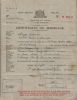 Front View of the Marriage Certificate of Lousia Dawe (nee Lever) and Jas Green 