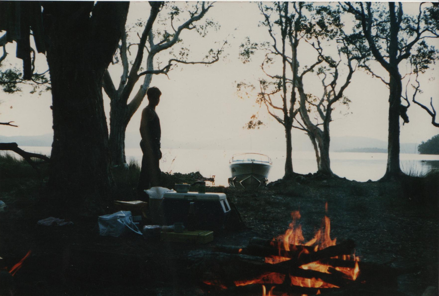 Haines Hunter 16' Spree II and Christopher Neil Burchell camping 
